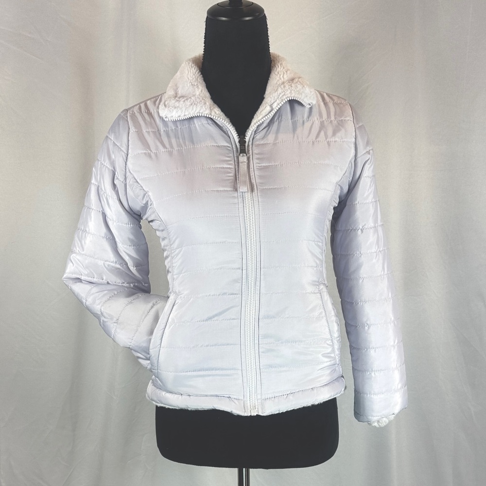 Reversible Puffer And Faux Fur Winter Jacket - Picture 1 of 6